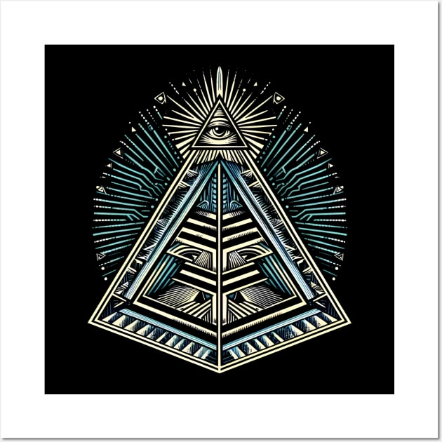 new world order - world order illuminati new world order Wall Art by vaporgraphic